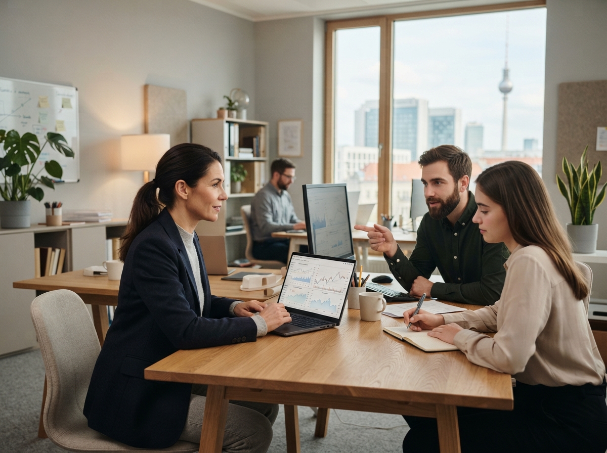 Energy Trend Investor Team bei der Arbeit an Analysemodellen